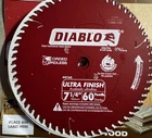 Diablo D0760 7-1/4 In 60T Tico Carbide Circular Saw Blade For Wood Open. Price: $22.00.