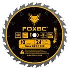 10-INCH Thin Kerf Ripping Table Saw Blade For Wood Cutting, 24-TOOTH Ftg, 5/8-IN New. Price: $36.12.