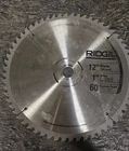 Ridgid 12" Circular Saw Blade 60 Carbide Teeth, 1" Arbor - Used. Price: $48.97.
