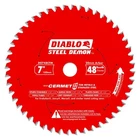 Diablo D0748FM 7" X 48T Ferrous Metal Saw Blade Steel Demon 20MM Arbor New. Price: $43.97.