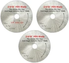 Jounjip 2 5/16" Hss Saw Blades - Fits Most Mini Miter Cut Off Chop And New. Price: $28.20.