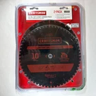 Craftsman 2-PACK 10 Inch 32T 60T Carbide Circular Saw Blades 937676 5/8" Arbor New. Price: $25.99.