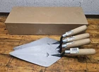 Lot 4 Quality Line Tools Usa Professional 11" Brick Trowels London Pattern New. Price: $199.99.