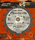 Black & Decker Piranha 5-1/2 In 16T Carbide Circular Saw Blade 77-715 New. Price: $15.00.