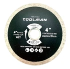 Toolman 4 Diamond Saw Blade, Continuous Rim For Wet Cutting New. Price: $7.99.