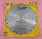 Dewalt DW-3381 12" Hollow Ground Planer Industrial Steel Saw Blade New. Price: $14.50.