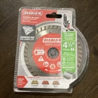 Diablo DMADST0450 Diamond Segmented Turbo Cut-off Disc For Masonry, 4-1/2" Used. Price: $15.00.