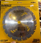 Dewalt 1/4 Thin Kerf Carbide 20 Tooth Combination Framing Blade DW3173 New. Price: $17.99.