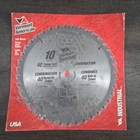 Vermont American 10" 254MM Saw Blade - 40 Carbide Teeth 27196 New. Price: $9.95.