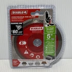 (j) Diablo DMADC0500 5" Diamond Continuous Rim Masonry Cut-off Disc New. Price: $28.98.