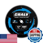 Craly 12 Inch 100 Teeth Ultra Fine Finish Wood Cutting Circular Saw Blade, New. Price: $56.94.
