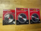 Warrior Blades Two 4" 24T Carbide Circular #61243, One 3.375" Toe Kick New. Price: $39.99.