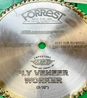 Forrest Ply Veneer Blade 10", 70T, Atb Grind, 5/8" Arbor, New Open Box. Price: $180.00.