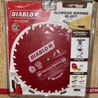 Diablo D1030X Tooth Hi-density Carbide Plywood Ripping Saw Blade Dia. In. New. Price: $39.22.