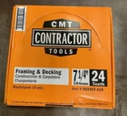 10 Pack - 7 1/4 Circular Saw Carbide Blades 5/8" Arbor, 24 Tooth, Cmt Tools New. Price: $49.95.