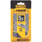 Dewalt Carbide Edge Steel Heavy Duty Utility Blade 2-1/2 In. 50 Pc New. Price: $25.49.