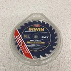(1) New Irwin 5-3/8" 24T Weldtec Construction Circular Saw Blade 1934296. Price: $17.49.