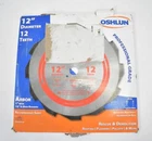 Oshlun 12" Teeth Rescue & Demolition Saw Blade 1" + 7/8 Bushing SBR-120012 New. Price: $42.99.