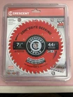 Crescent 7-1/4" 44-TOOTH Composite Decking Circular Saw Blade CSBTX-744 New. Price: $14.99.