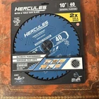 Hercules 10" 40T Carbide Circular Saw Blade General Purpose With Electra Shield New. Price: $35.99.
