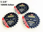 Irwin Weldtec 5-3/8" Carbide Tipped Cordless Circular Saw Blades 24T Framing New. Price: $27.99.