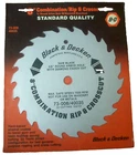 2PK Black & Decker 8" 22T Combination Rip/cross Cutting Circular Saw Blades Usa New. Price: $24.00.