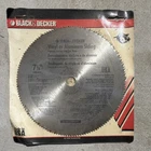 Black+decker 73-665 7-1/4" 100T Steel Circular Saw Blade For Vinyl/aluminum New. Price: $13.10.