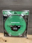 Metabo Hpt 10-INCH Miter Saw/table Blade, Fine Finish, 60-TOOTH 115762M New. Price: $34.99.