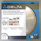 Delta 35-30072T Full Kerf Triple Chip Saw Blade 300MM X Tooth Usa New. Price: $55.00.