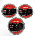 (3 Pack) Craftsman General 1/4" Tpi Circular Saw Blade CMA5272540 New. Price: $29.99.