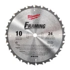 Milwaukee 48-40-4160 10-INCH 24-CARBIDE Teeth Regular Kerf Circular Saw Blade, New. Price: $22.95.