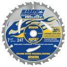 Irwin 14035 7-1/4" X 24 Tooth Welded Carbide Circular Saw Blade Italy New. Price: $11.99.