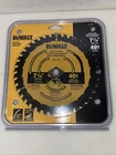 Dewalt 7-1/4-IN 40T Blister Saw Blade New. Price: $11.52.