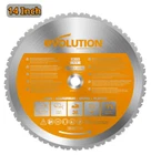 Evolution Power Tools 14 In. 36-TEETH Multi-material Cutting Saw Blade New. Price: $115.19.