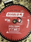 Diablo DO760R Saw Blade 1/4" Ultra Finish Perma Shield Coated 5/8" New. Price: $19.99.