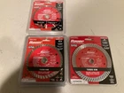 Lot Of 3 Bauer 4-1/2" Turbo Rim Diamond Saw Blades Wet/dry 5/8"-7/8" Arbor New. Price: $39.99.