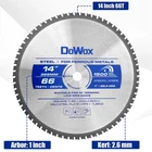 14-INCH Metal Cutting Saw Blade, 66-TOOTH, For Evolution Chop Silver New. Price: $73.00.