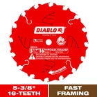 5-3/8IN. X 16-TEETH Fast Framing Trim Saw Blade For Wood New. Price: $20.11.