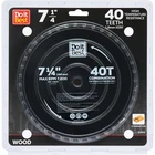Do It Best 7-1/4 In. 40-TOOTH Combination Circular Saw Blade QJDIB-CS-005 Sim New. Price: $19.96.