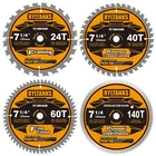 Ryltanks 7-1/4 Inch Circular Saw Blade, 5/8 ARBOR,24T FRAMING&40T For... New. Price: $41.25.