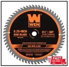 8.25 In. 60-TOOTH Professional Woodworking Saw Blade Miter Table Fine-finish Wen New. Price: $23.75.
