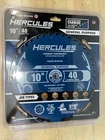 Hercules 10" 40T Carbide Circular Saw Blade General Purpose With Electra Shield New. Price: $22.00.