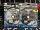 (2) Hercules 7/8 Metal Cutting Saw Blade - 34 Carbide Teeth #58736 Lot New. Price: $31.50.