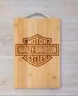 Harley Davidson Laser Engraved Cutting Board New. Price: $29.00.