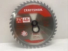 Craftsman General Purpose 1/4 Teeth Circular Saw Blade CMA5272540 New. Price: $25.00.