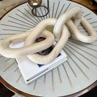 Wooden Chain Sculpture Large Decorative 4 Natural Grain 35" Used. Price: $44.90.
