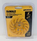Dewalt 4" Xp Turbo Diamond Cup Wheel #DW4772T New. Price: $26.99.