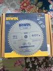 Irwin Classic 7 1/4 (184MM) 60TOOTH 15530ZR Circular Saw Blade Brand New. Price: $24.50.