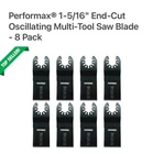 Performax 1-5/16'' End Cut Oscillating Multi-tool Saw Blade 8 Pack New. Price: $9.99.