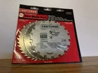 Craftsman 5 1/2" Steel Carbide Circular Saw Pack 18T, 36T & 80T Blades Usa New. Price: $31.99.